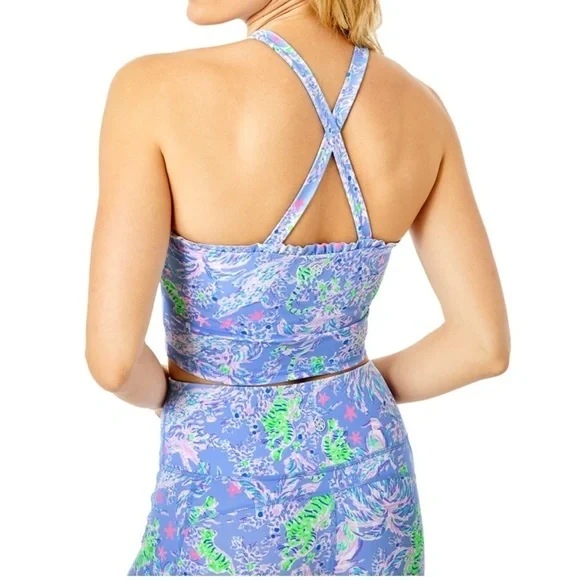 Lily Pulitzer Luxletic Letitia Bra Tank w/ UPF 50+ - Picture 3 of 4